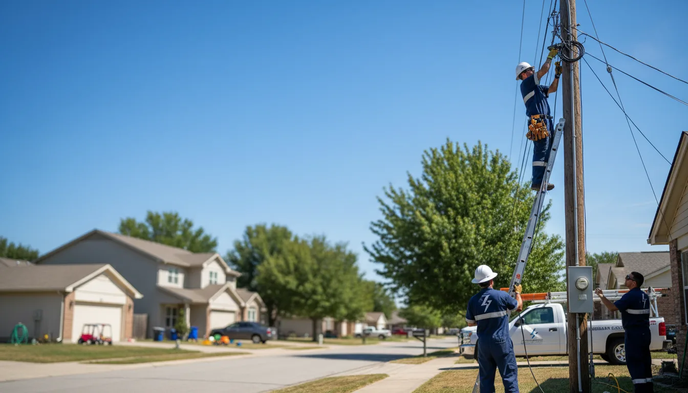 Residential electrician providing installation services in Otterville, MO
